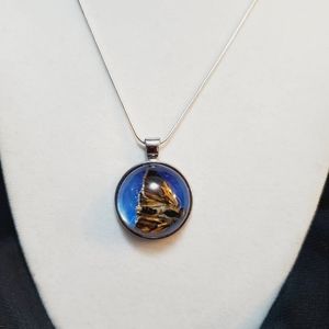 Insect jewelry Maryland Moth Pendant